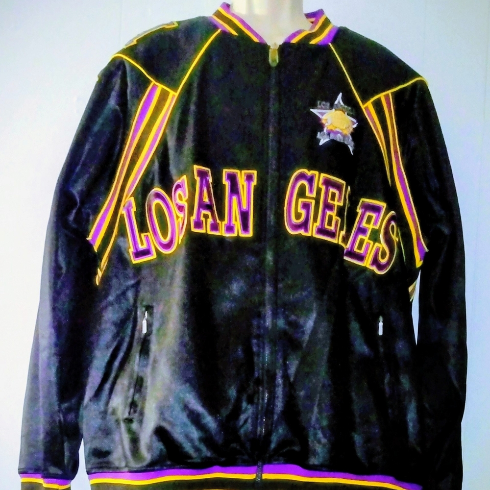 Black and Purple Los Angeles Men's Jacket